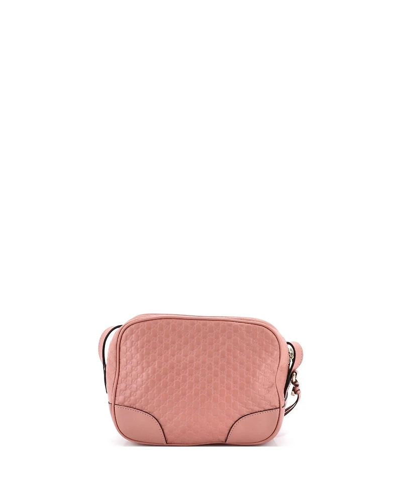 Pre-Owned Gucci Mini Bree Disco Crossbody Bag Microguccissima Leather