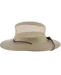 Dorfman Pacific Men's Brushed Twill Mesh Safari Hat
