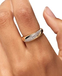 Ana Luisa 14k Gold-Plated Kira Dome Band Ring