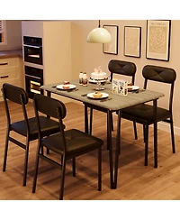gaomon Dining Table Set for 4, Kitchen Table and Chairs for 4, 5 Piece Kitchen Dining Room Table Set