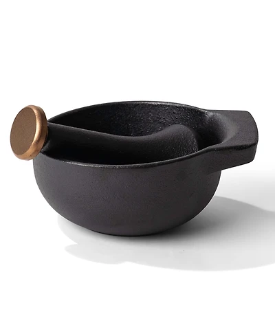 Alva Nori Enameled Cast Iron Mortar & Pestle Set - 2C Capacity