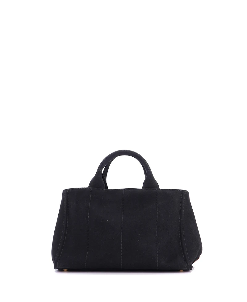 Pre-Owned Prada Medium Canapa Convertible Tote Canvas