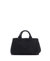 Pre-Owned Prada Medium Canapa Convertible Tote Canvas