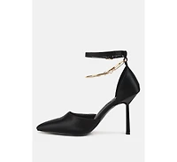 Hobnob Anklet Embellishment Stiletto Women's Sandals
