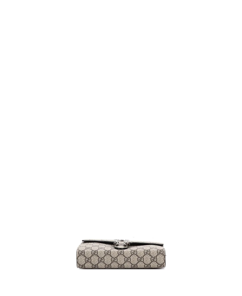 Pre-Owned Gucci Small Dionysus Chain Wallet Gg Coated Canvas