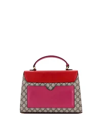 Pre-Owned Gucci Medium Padlock Top Handle Bag Gg Coated Canvas and Leather