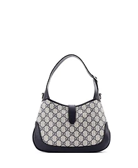Pre-Owned Gucci Small Web Strap Jackie 1961 Hobo Gg Coated Canvas with Leather