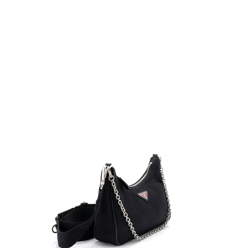 Pre-Owned Prada Small Re-Edition 2005 Shoulder Bag Tessuto