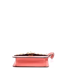 Pre-Owned Gucci Small Pearly Peony Shoulder Bag Leather
