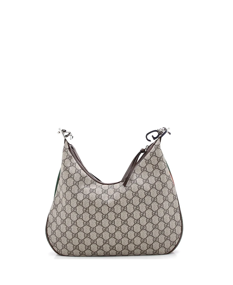 Pre-Owned Gucci Medium Attache Shoulder Bag Gg Coated Canvas