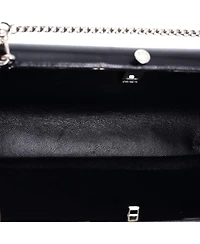 Pre-Owned Prada Logo Convertible Chain Box Clutch Leather