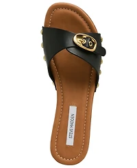 Steve Madden Women's Fredi Wooden Slip-On Slide Sandals