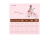 Hongge Kids Bike with Training Wheels and Basket for Boys & Girls