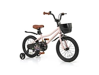 Hongge Kids Bike with Basket and Adjustable Handlebar