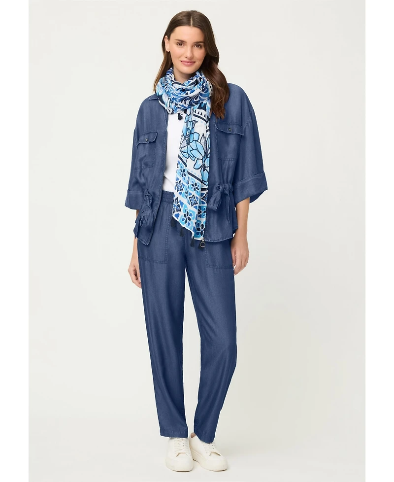 Olsen Women's Soft Denim-Look Jacket