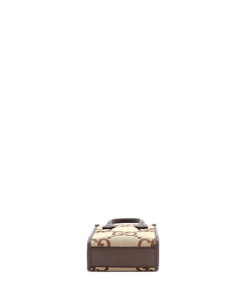 Pre-Owned Gucci Mini Vertical Tote Jumbo Gg Canvas