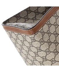 Pre-Owned Gucci Medium Padlock Chain Tote Gg Coated Canvas with Leather