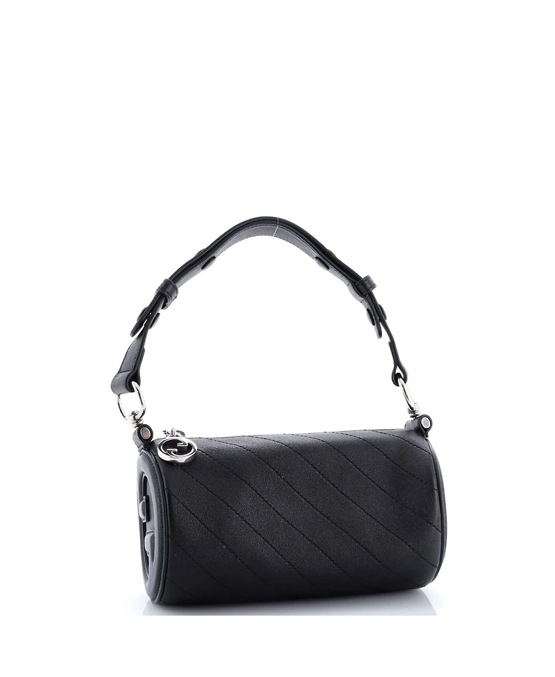 Pre-Owned Gucci Mini Blondie Shoulder Bag Diagonal Quilted Leather