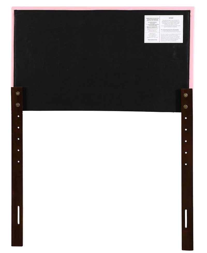 Flynama Twin Upholstered Headboard with Faux Jewel Tufting Adjustable Height 41 to 53 inch for Bedroom