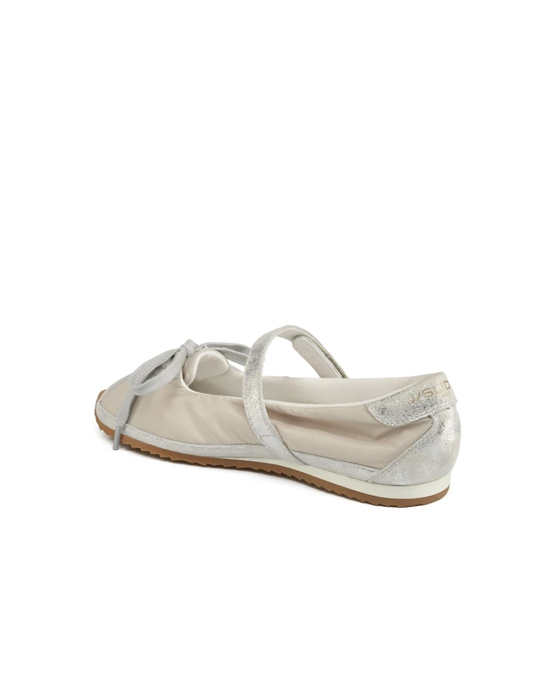 JSlides Women's Pavia Nylon and Suede Mary Jane Sneaker