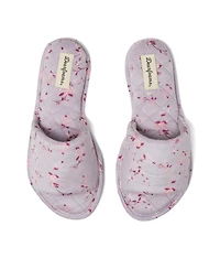 Dearfoams Women's Beatrice Microfiber Velour Side Gore Slide, Online Only