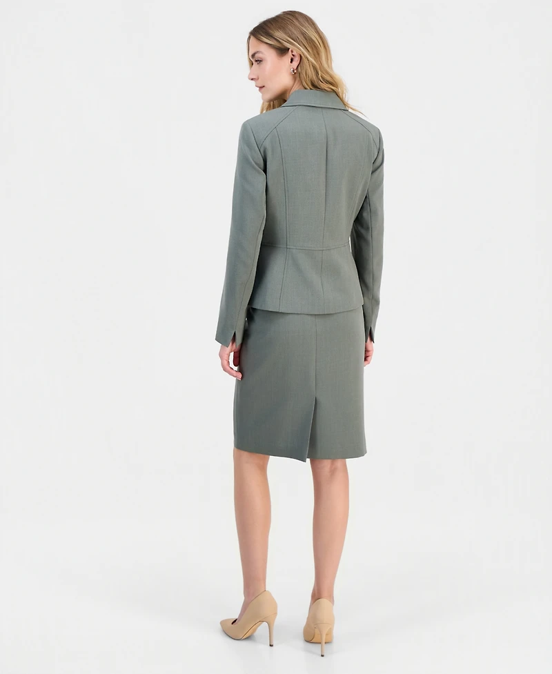 Kasper Petite Two-Button Seamed Blazer