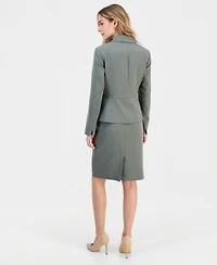 Kasper Petite Two-Button Seamed Blazer