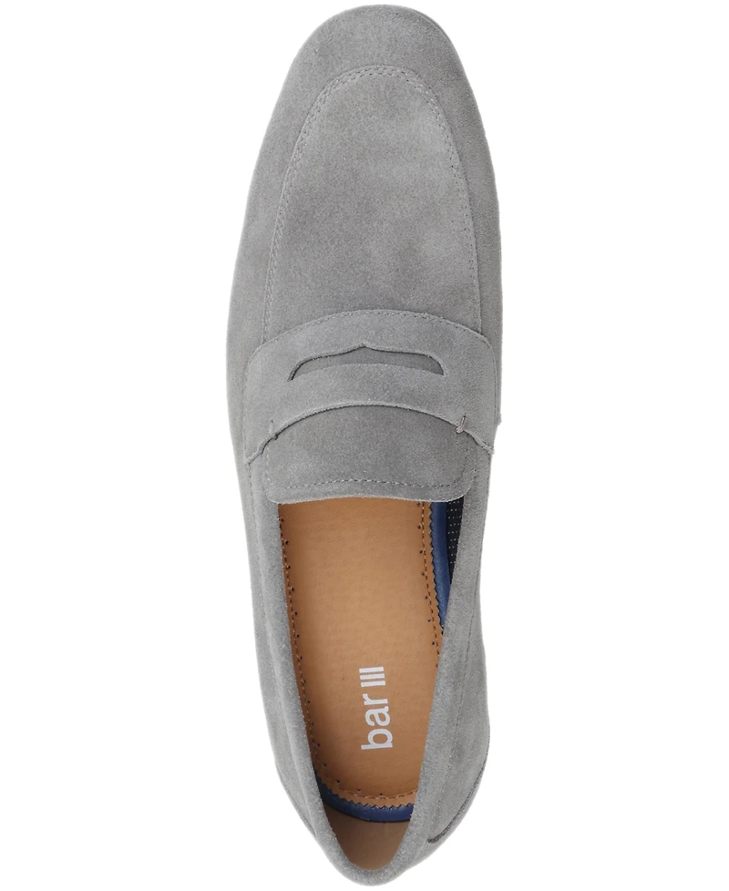 Bar Iii Men's Baldwinn Suede Penny Loafer, Exclusively at Macy's