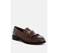 London Rag Womens Enola Low Block Heel Loafers