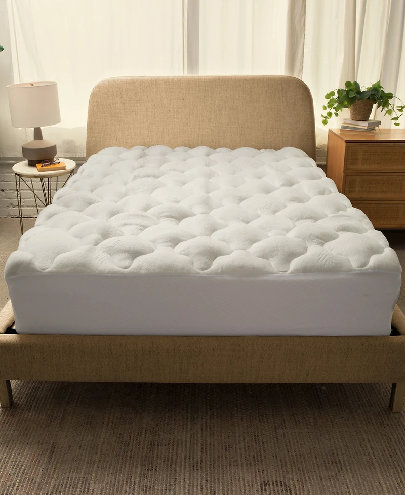 Cheer Collection Rayon from Bamboo Fitted Down Alternative Mattress Pad