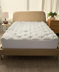 Cheer Collection Rayon from Bamboo Fitted Down Alternative Mattress Pad