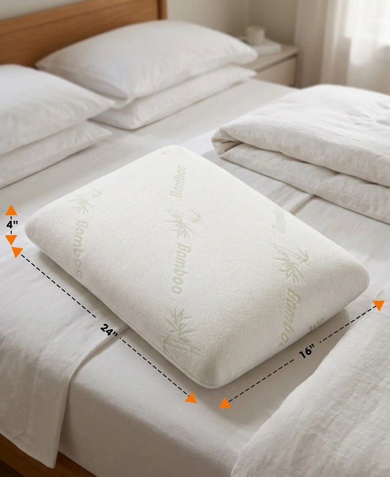 Cheer Collection Latex Pillow, 15.7" x 23.6"