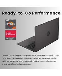 Hp Essential 255R 15.6" Traditional Laptop Amd Ryzen 7 32GB Ram Amd Radeon Graphics 1TB Ssd Storage Windows 11 Pro 60Hz - Silver