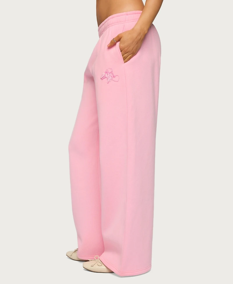Edikted Women's Keychain Cutie Straight Leg Sweatpants