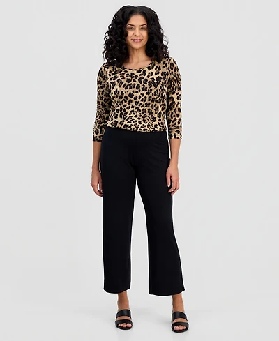 Jm Collection Women's Wide-Leg Pull-On Pants, Regular & Short Lengths, Created for Macy's