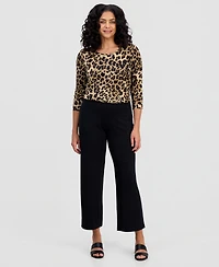 Jm Collection Women's Wide-Leg Pull-On Pants, Regular & Short Lengths, Created for Macy's
