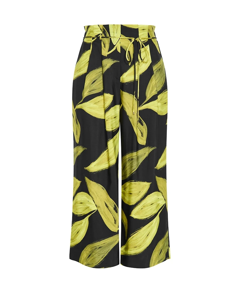 City Chic Women's Shania Aspect Print Wide Leg Pant