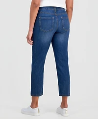 Style & Co Women's Mid-Rise Straight Leg Ankle Jeans, Exclusively at Macy's