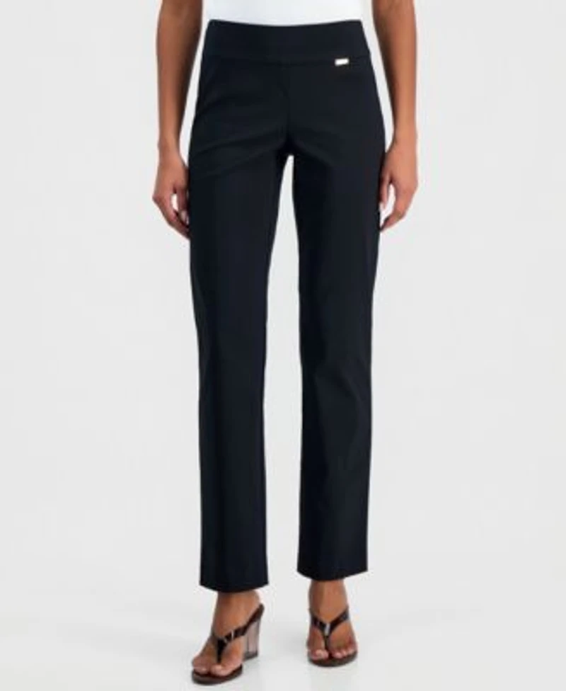 I.N.C. International Concepts Womens Tummy Control Pull On Straight Leg Pants 0 28w Created For Macys