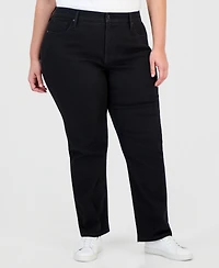 Style & Co Plus High-Rise Straight-Leg Jeans
