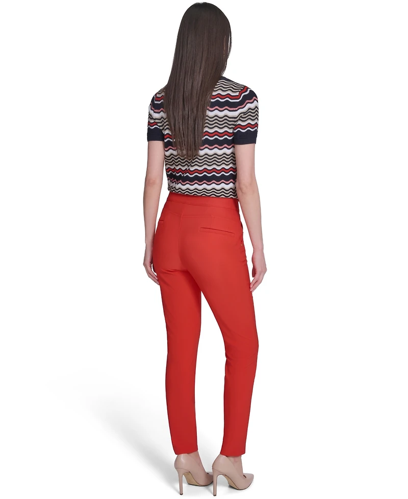 Tommy Hilfiger Women's Mid-Rise Fit Solution Skinny Pants
