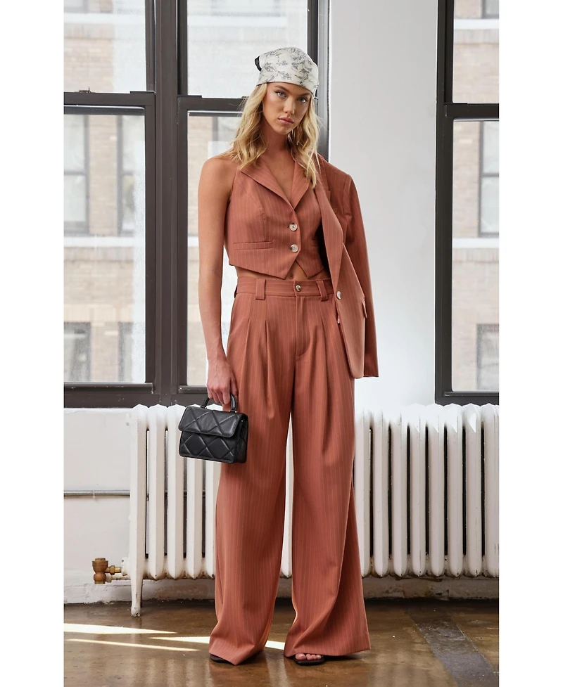 Walter Baker Women's Becca Clay Pinstripe Top