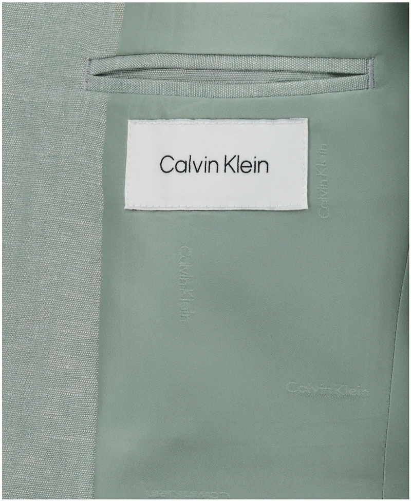 Calvin Klein Boys' 8-20 Tri-Blend Linen Suit Jacket
