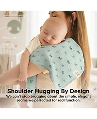 KeaBabies Kids 5-Pack Lyra Muslin Burp Cloths Boy, Girl, Soft Cotton Burping for Newborn