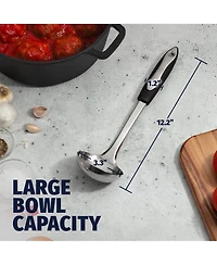 12" Soup Ladle Cooking Utensil - Durable Stainless Steel Kitchen Gadget