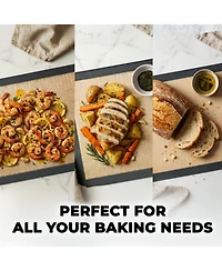 Zulay Kitchen (2 Pack) Silicone Baking Mat Sheet Set - Reusable Baking Mat Nonstick