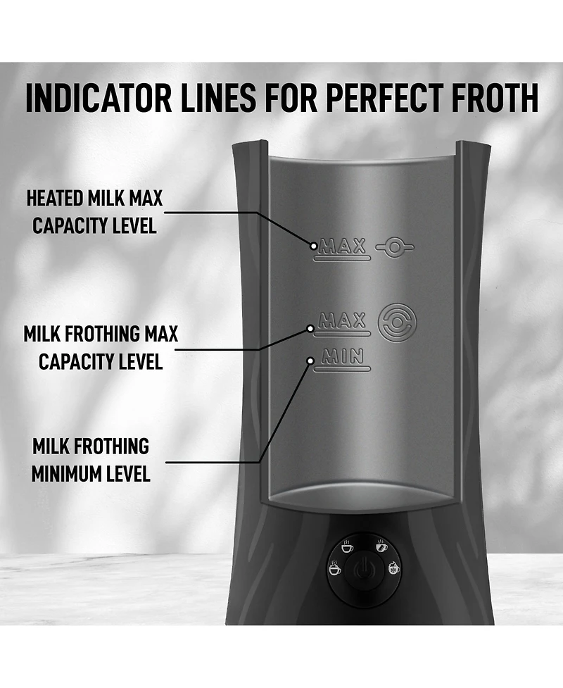 Zulay Kitchen Powerful 4-in-1 Electric Milk Frother and Steamer