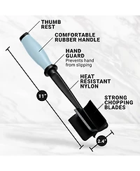 2 Pack Ground Beef Chopper Tool Hamburger Smasher