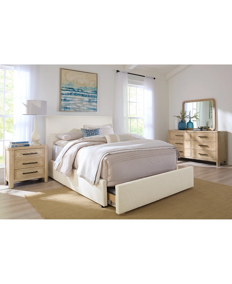Marcel 3-Pc. Upholstered California King Storage Bed Set (Bed, Dresser & Nightstand)