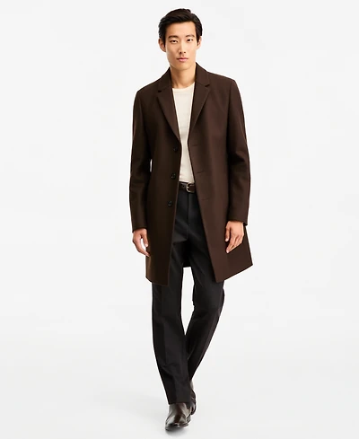 Hugo by Boss Men's Slim-Fit Wool-Cashmere Overcoat